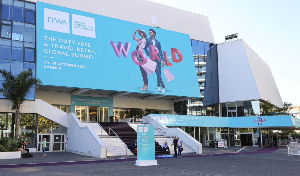 TFWA World Exhibition and Conference, The Duty Free and Travel Retail Global Summit at the Palais des Festivals. Copyright: Mandoga Media